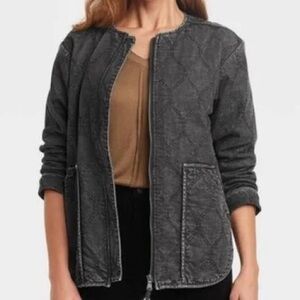 Knox Rose Charcoal Jean Jacket
